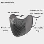 UPF50+ Face Mask for Men Women - Sun Protection Face Covering Mask For Cycling
