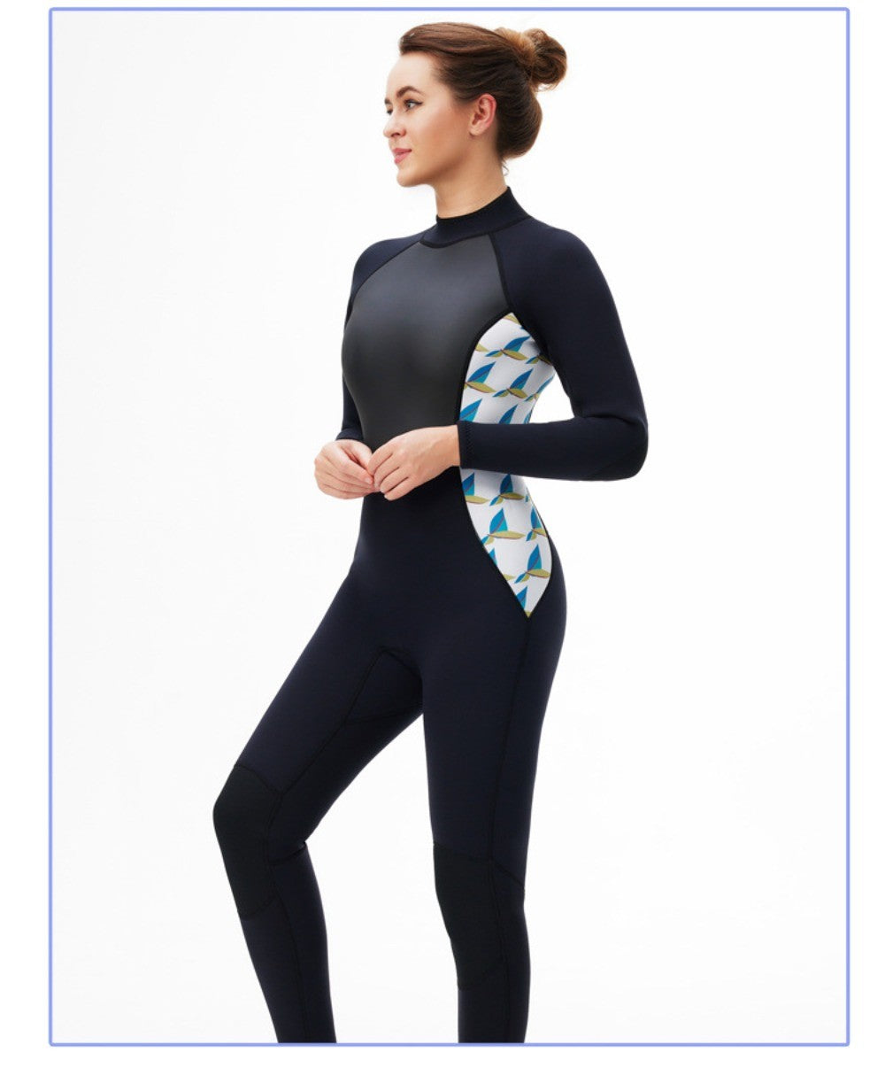 Diving Suit for Women - Winter Thermal Cold Resistant 3MM Wetsuit Snorkeling