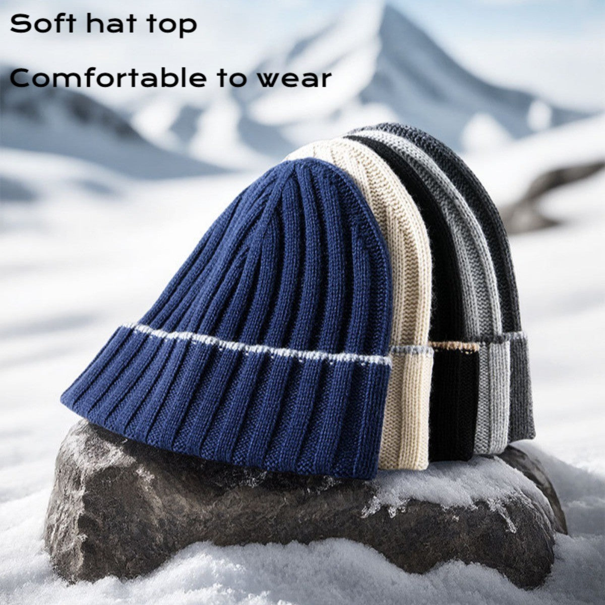 Beanie Cap for Men Women - Winter Warm Knit Hats