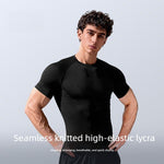 Running Tops - Men's Fitness Activewear Tops Summer Seamless Sport Short Sleeves Cloth