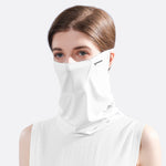 UPF50+ Women's Face Mask Neck Gaiter Scarf Breathable Sun Protection Face Cover
