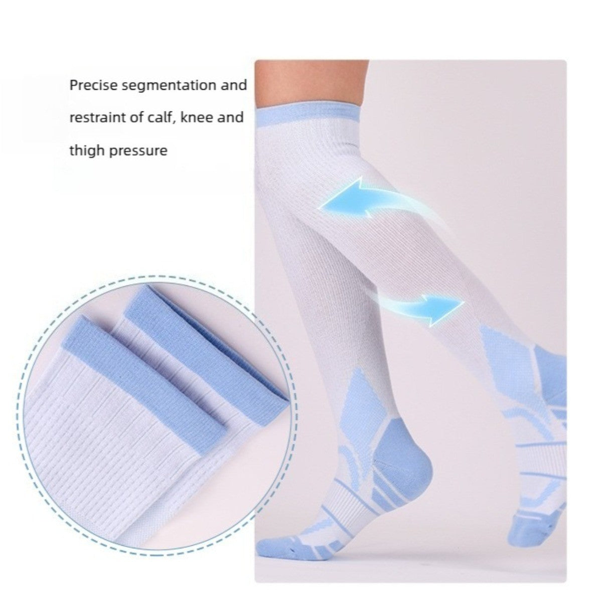 Professional Compression Socks Made of Bamboo Fiber Fabric Running Cycling Socks