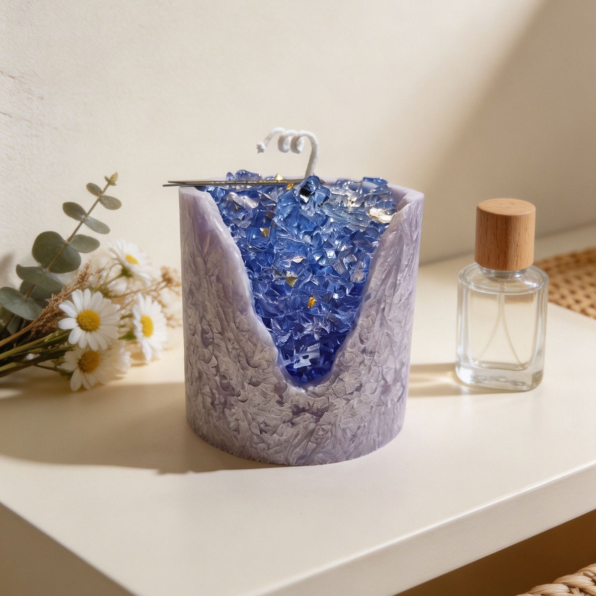 Handmade Aromatherapy Candles - Crystal Shaped Candles Bedroom Ornament Candles