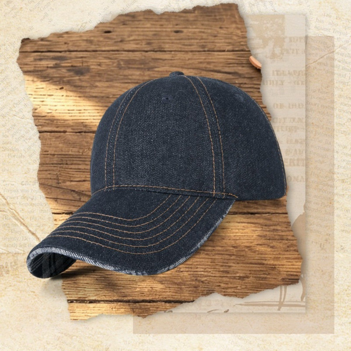 Retro Denim Baseball Cap for Men Women - Skin Friendly, Breathable Soft Top
