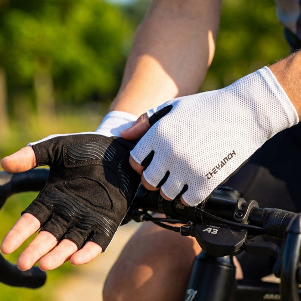 Bicycle Cycling Gloves for Men, Summer Anti-slip Outdoor Fishing Gloves