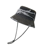 Cotton Bucket Hat for Men Women - Zipper Sun Protection Hat