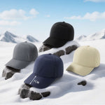 Winter Baseball Cap with Fleece - Thermal Windproof Baseball Cap for Men Women