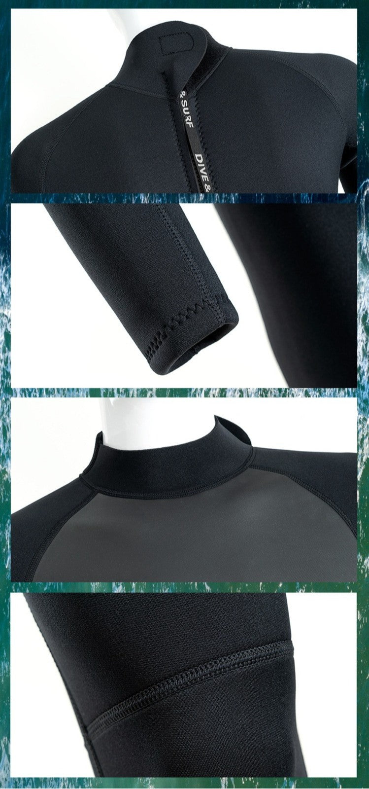 Diving Suit for Men Women - Winter Thermal Cold Resistant 3 / 1.5 MM Wetsuits