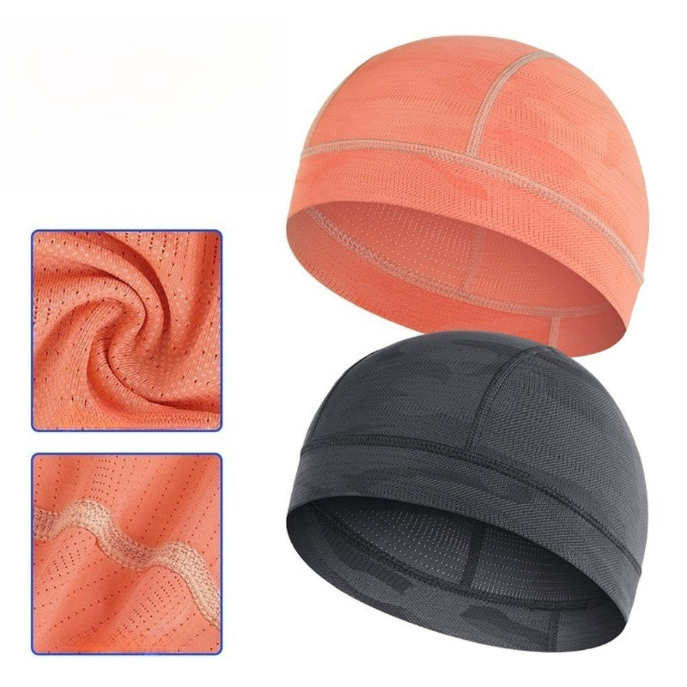 2PCS Ice Silk Skull Cap for Cycling