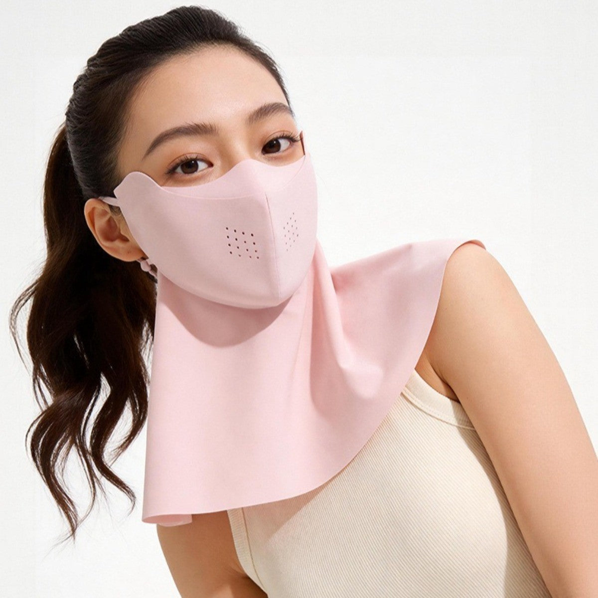 2PCS Summer Ice Silk UV Protection Face Mask for Women - UV Protection Balaclava
