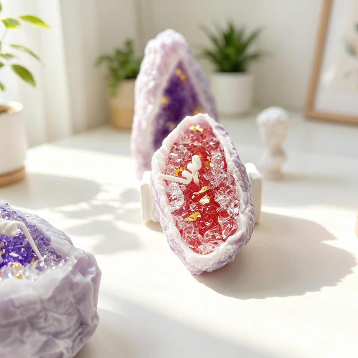 Handmade Aromatherapy Candles - Crystal Cave Shaped Bedroom Decoration Candles