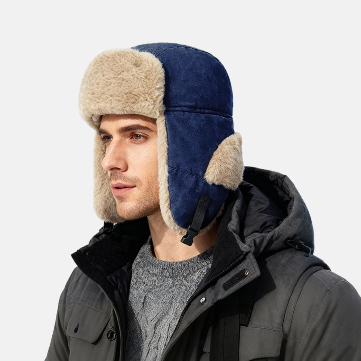 Winter Trapper Hat for Men Women - Aviator Hat Warm Hat for Skiing Hunting