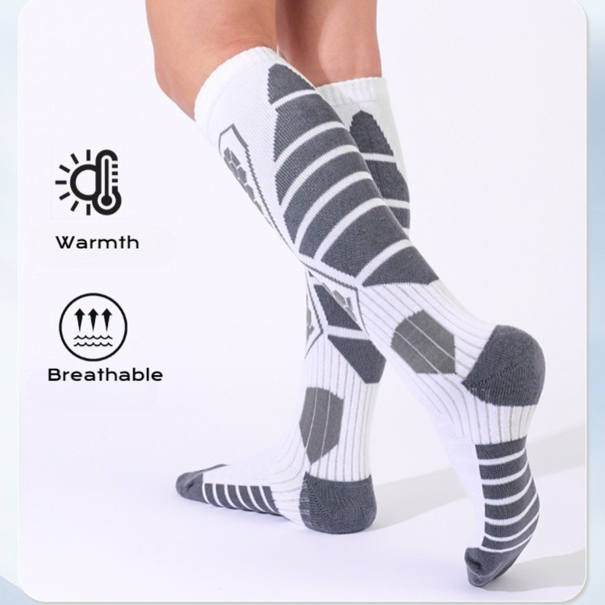 Winter Ski Socks for Men Women - Cold Weather Thermal Socks for Snowboarding