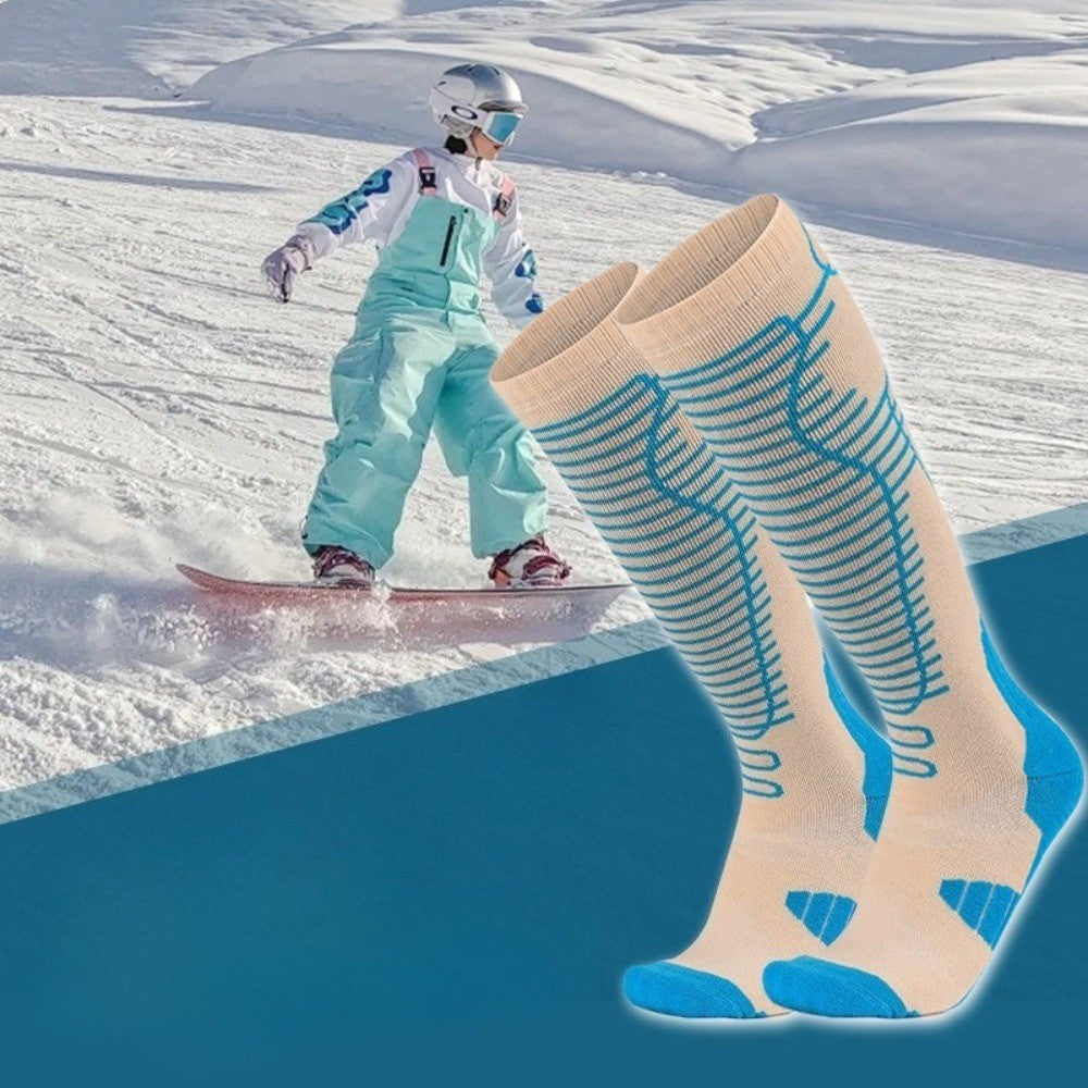 Thick and Warm Snow Hiking Socks for Men Women - Winter Thermal Skiing Socks