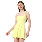 Women's Sports Dress Built in Shorts and Bra - Tennis Dress for Outdoor Running