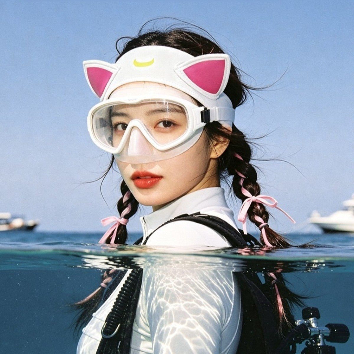 Diving Hairband for Female - Neoprene Headband for Snorkeling, Swimming Diving