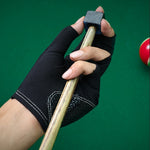 Billiard Pool Glove for Left Hand - 3 Finger Snooker Cue Sport Glove for Unisex