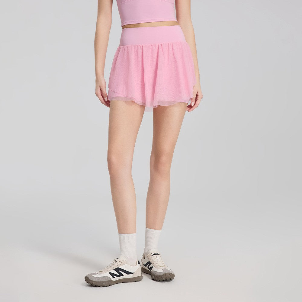 Elastic High Waist Slimming Tennis Skirt With Pocket Yoga Skirt for Women DQ5940