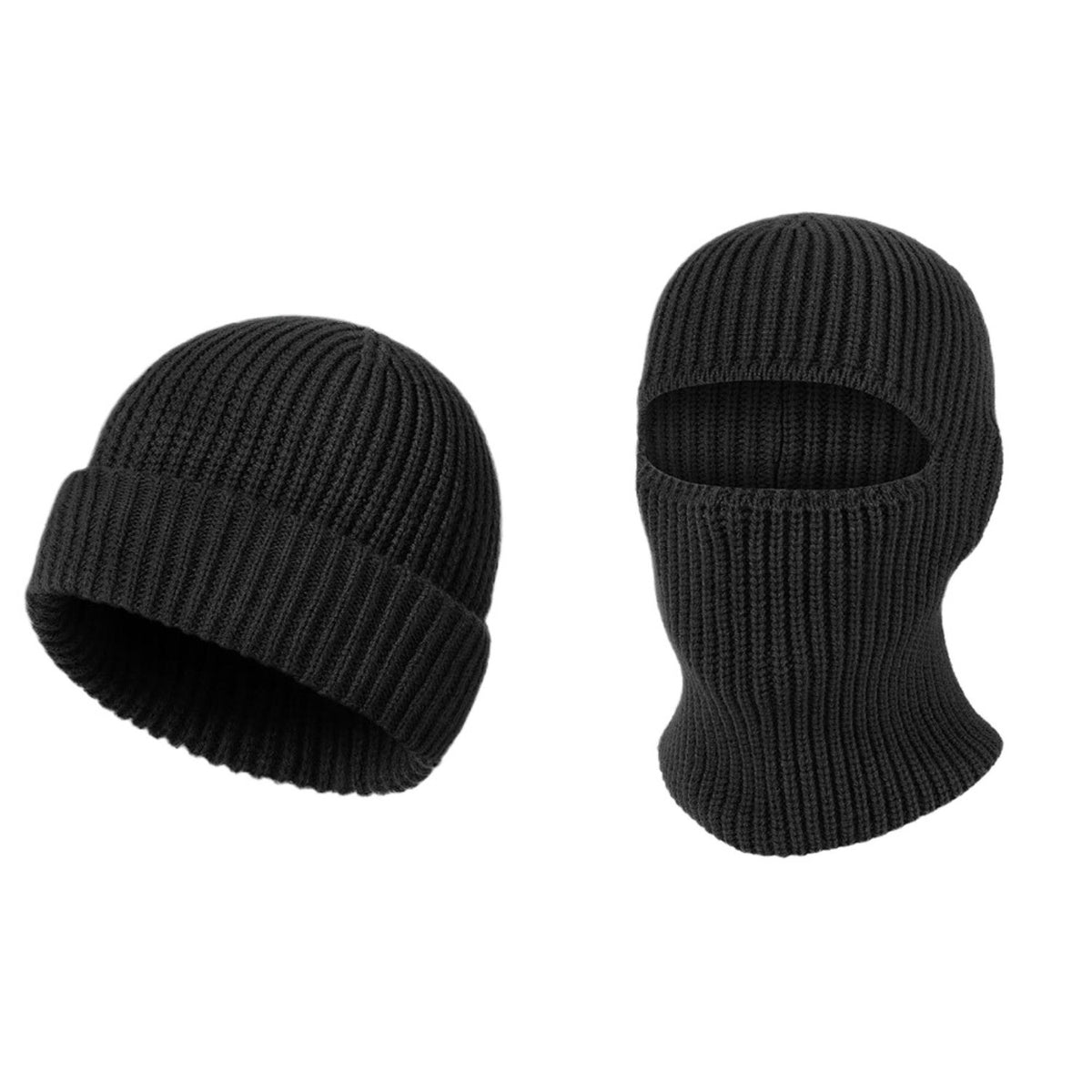 Knit Balaclava - With Both Wearing Method