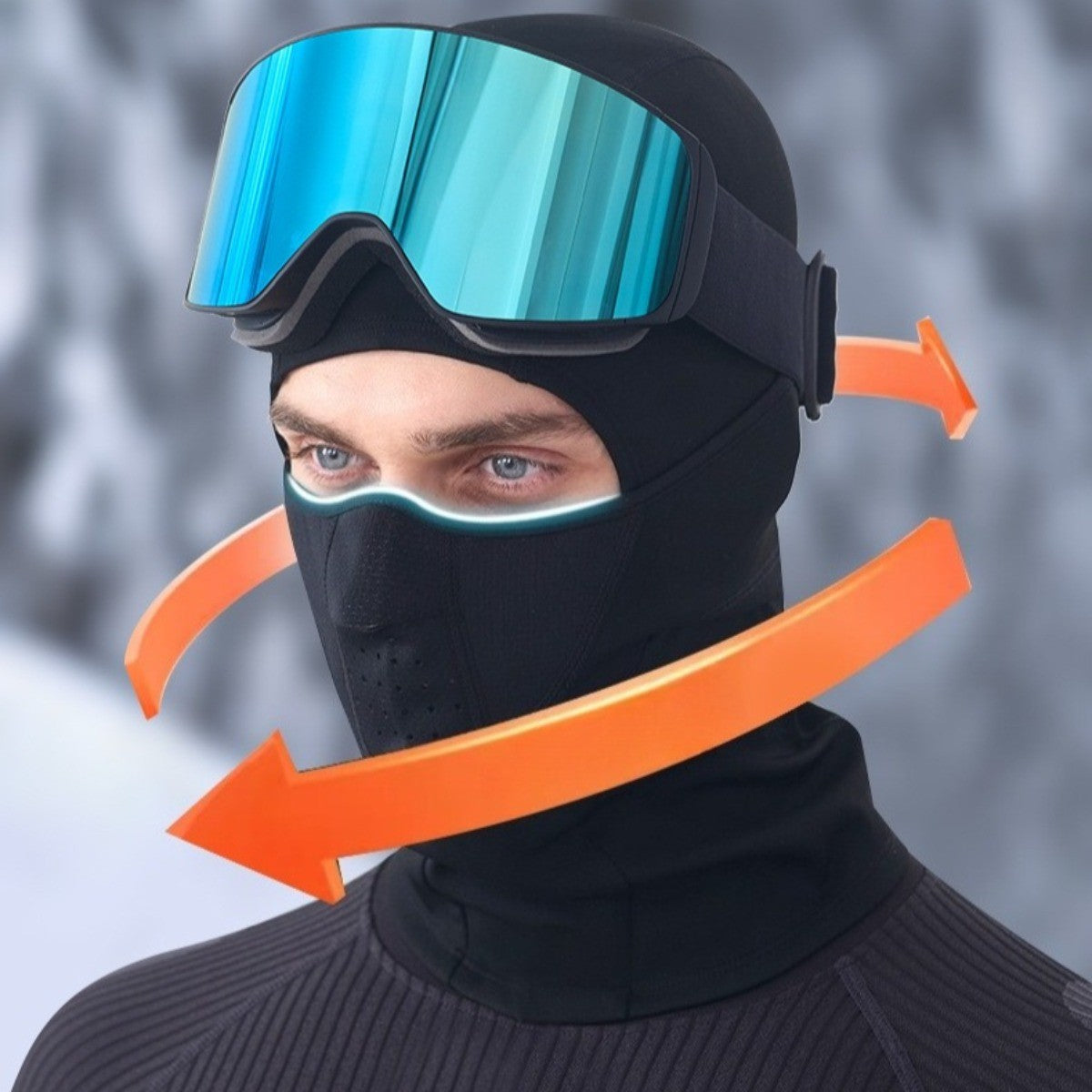 Ski Mask Balaclava for Men Women - Cold Weather Windproof Thermal Motorcycle