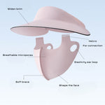 UPF50+ Face Mask with Small Visor for Women - Movagear