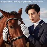 Horse Riding Gloves for Men Women - Ice Silk Touch Screen Equestrian Gloves
