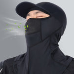 Summer Sun Protection Balaclava Ice Silk Breathable with Brim Cycling Mask