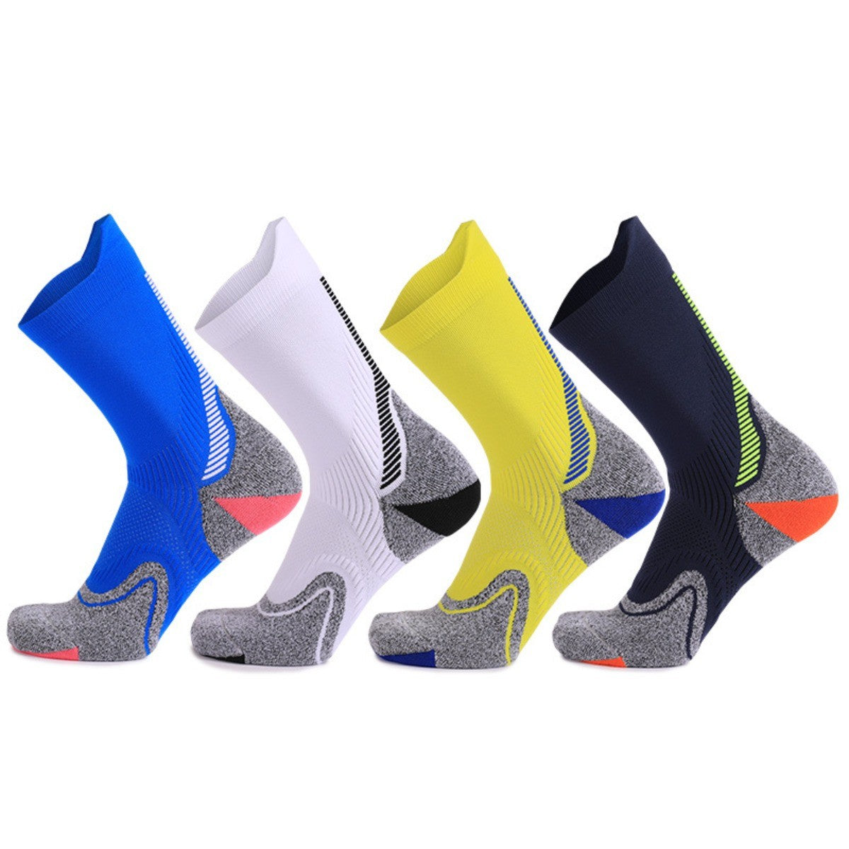 5 Pack Cycling Socks for Men - Sports Socks Sweat Absorption - Running Socks