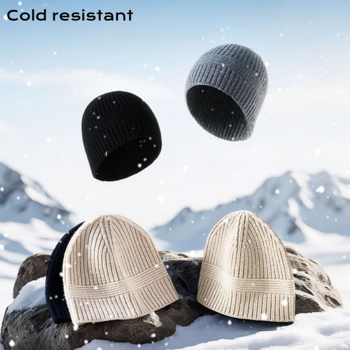 Winter Beanie - Warm Knit Hat for Cold Weather