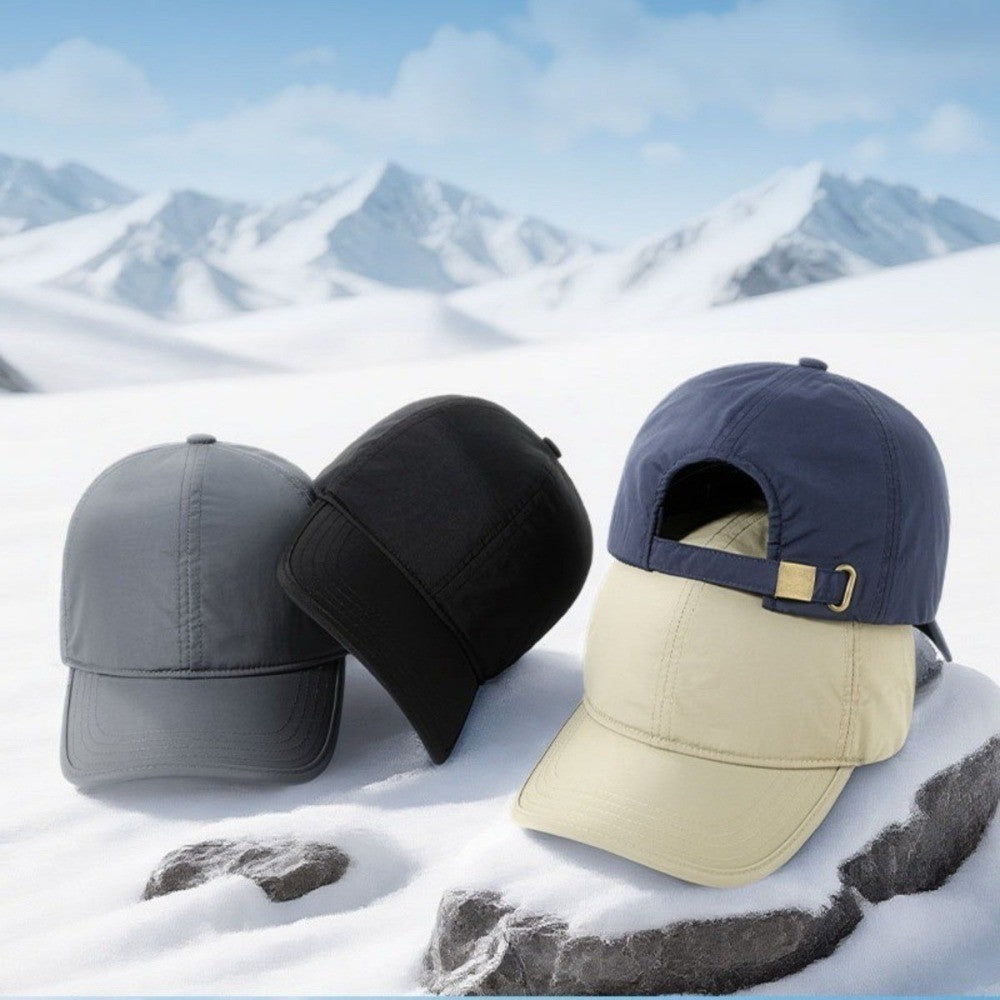 Winter Baseball Cap with Fleece - Thermal Windproof Baseball Cap for Men Women