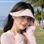 UPF50+ Face Mask with Small Visor for Women - Movagear