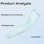 UV Sun Protection Arm Sleeves for Men Women - Compression Cooling Arm Sleeve