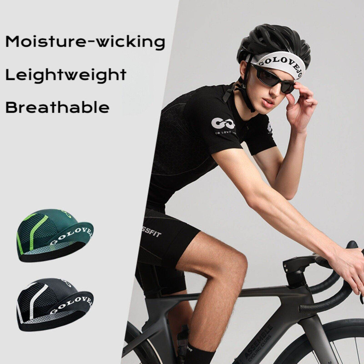 UPF50+ Summer Cycling Cap for Unisex - Sun Protection Helmet Liner for Cycling - Movagear