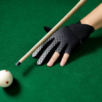 Billiard Pool Gloves for Left Hand - 3 Fingers Billiard Cue Sports Snooker Glove