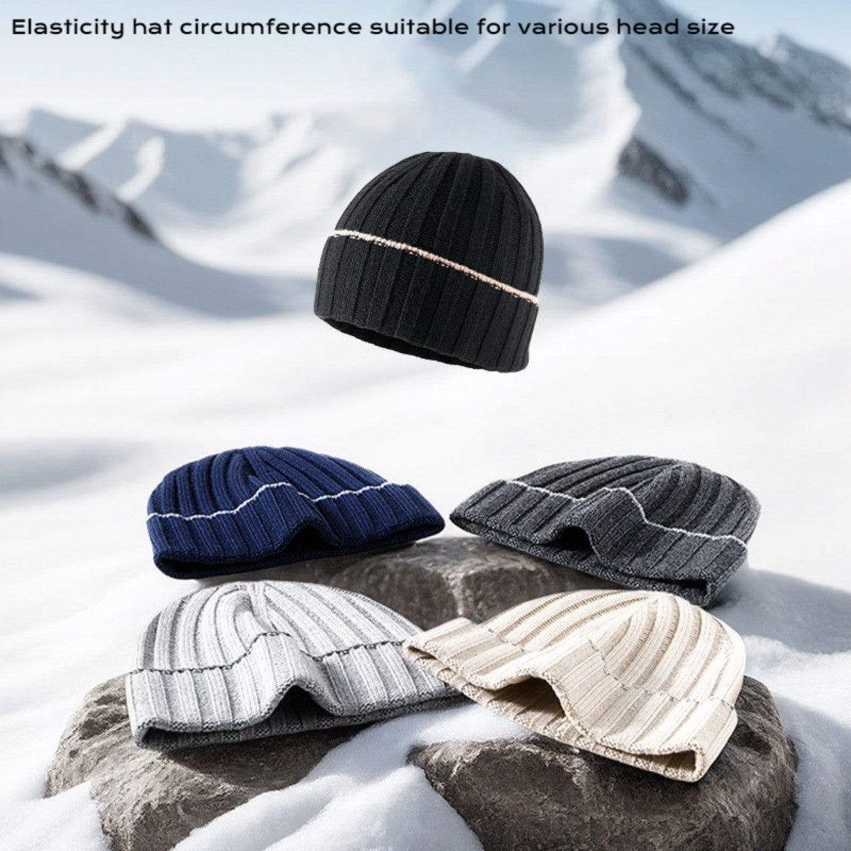 Beanie Cap for Men Women - Winter Warm Knit Hats