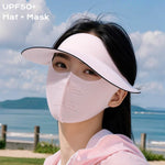 UPF50+ Face Mask with Small Visor for Women - Movagear