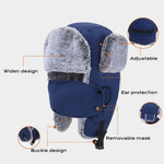 Faux Fur Trapper Hats with Magnetic Absorption
