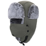 Faux Fur Trapper Hats with Magnetic Absorption