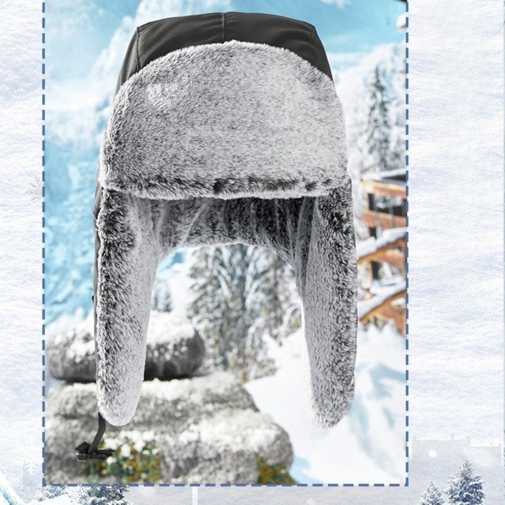 Winter Trapper Hat for Men Women - Thermal Aviator Trapper Hat