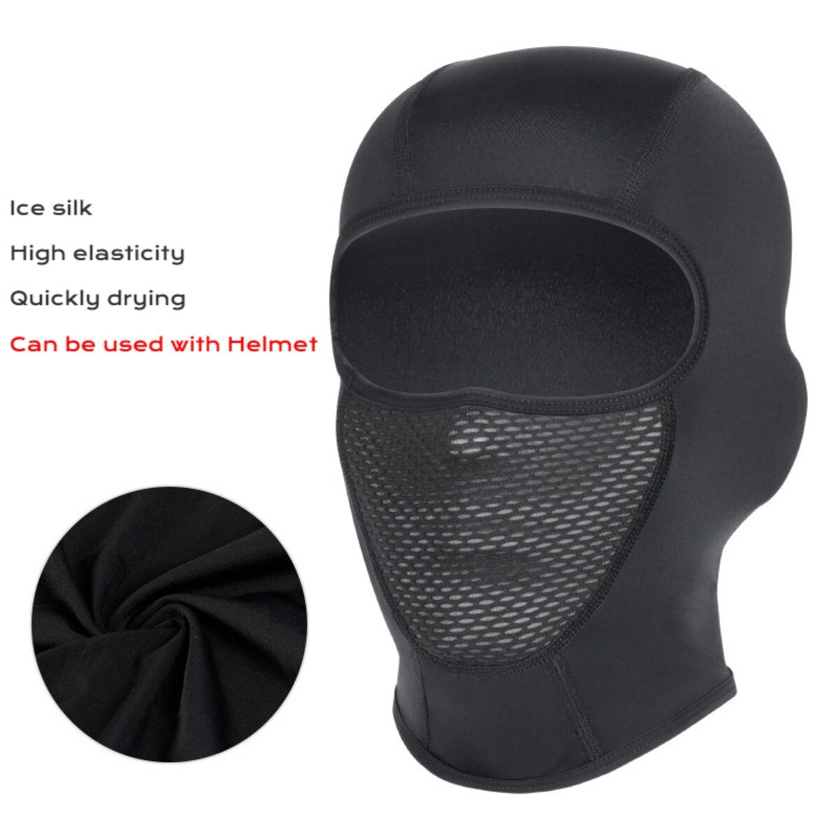 Summer Ice Silk Balaclava - UV Protection Motorcycle Balaclava for Cycling
