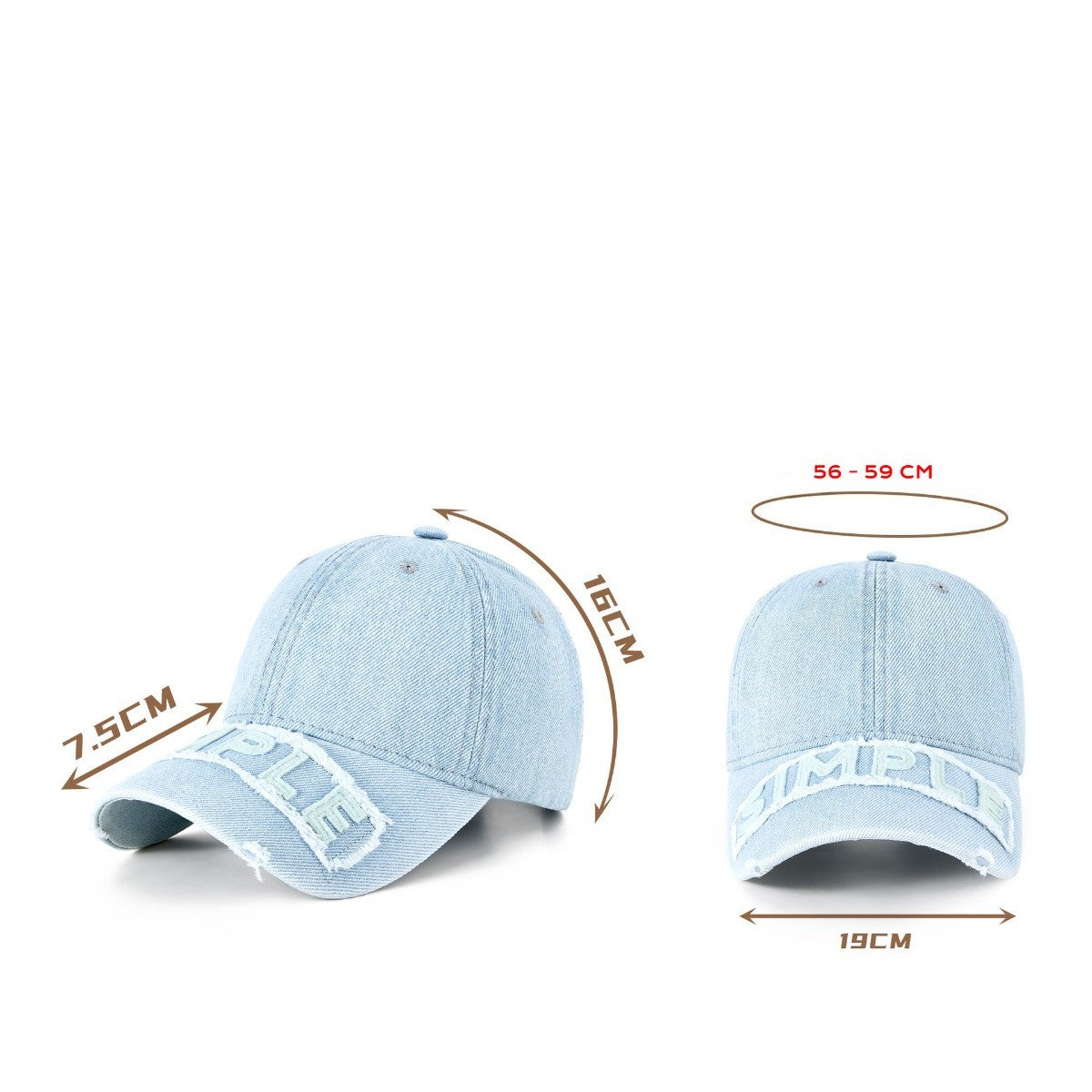 Baseball Cap for Male and Female Retro Sun Hat Cap for Summer Spring