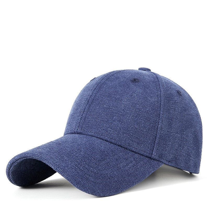 Spring Summer Vintage Cotton Baseball Cap - Windproof and Warm Baseball Cap