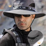 UPF50+ Letter Printed Fisherman Hat - Movagear