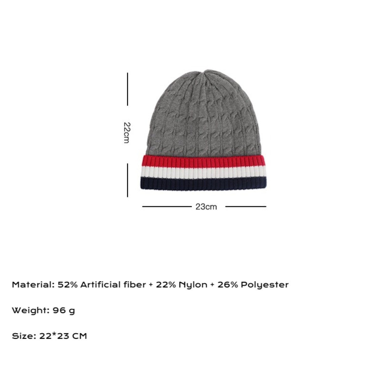Winter Hat for Men Women Thermal Beanie Hat with Internal Fleece - Knitted Hat