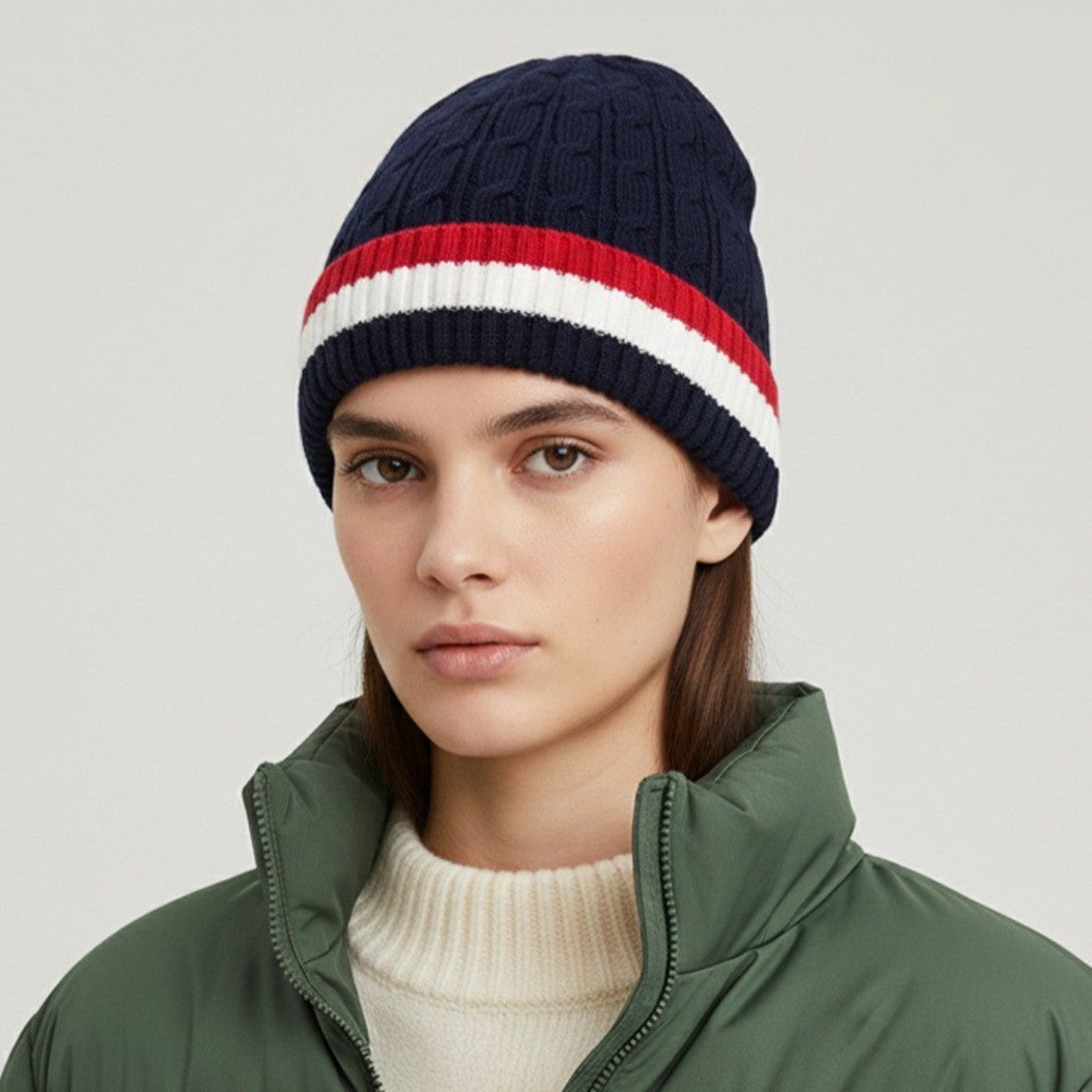 Winter Hat for Men Women Thermal Beanie Hat with Internal Fleece - Knitted Hat