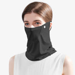 UPF50+ Women's Face Mask Neck Gaiter Scarf Breathable Sun Protection Face Cover