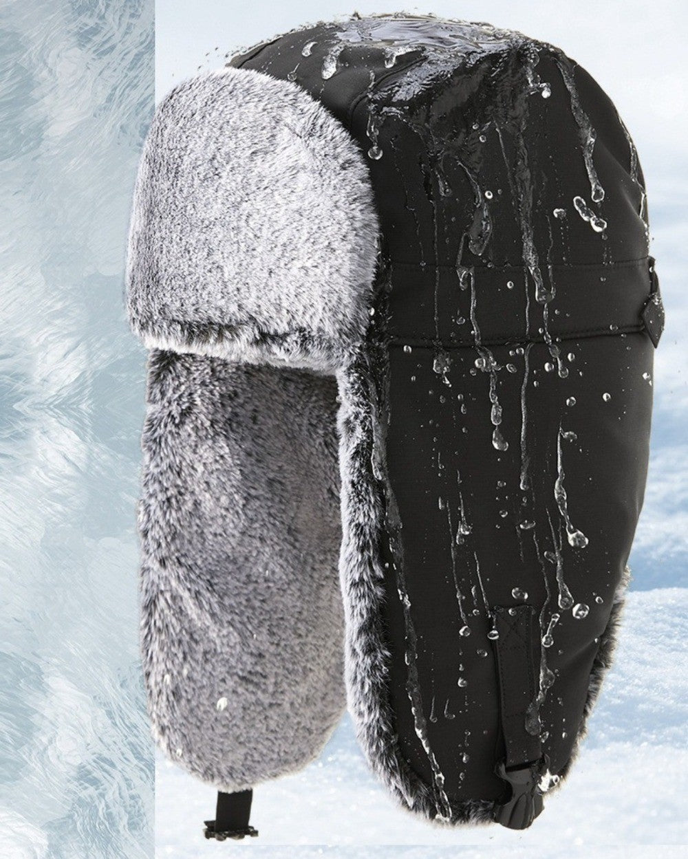 Winter Trapper Hat for Men Women - Thermal Aviator Trapper Hat