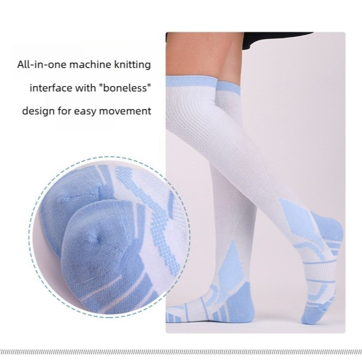 Professional Compression Socks Made of Bamboo Fiber Fabric Running Cycling Socks