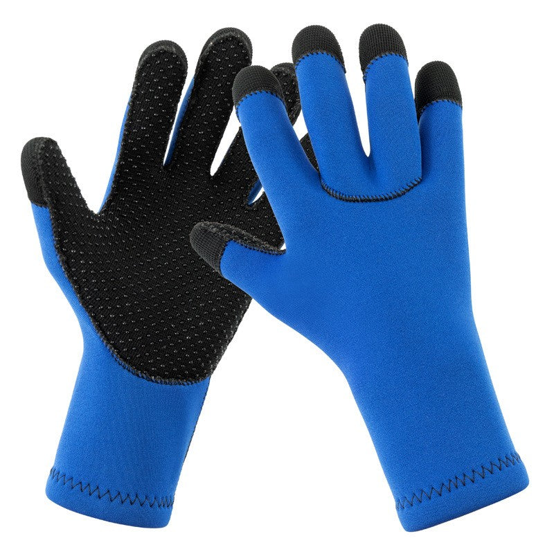 3mm Swimming Diving Gloves for Men Women, Cold Resistant Snorkeling Gloves