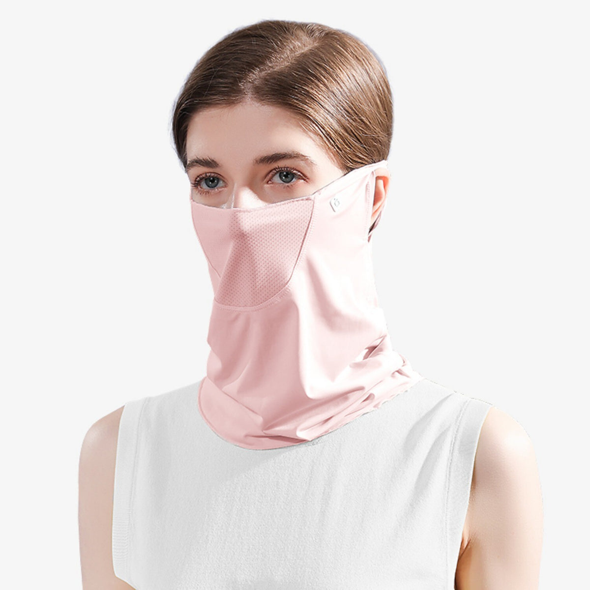 UPF50+ Women's Face Mask Neck Gaiter Scarf Breathable Sun Protection Face Cover